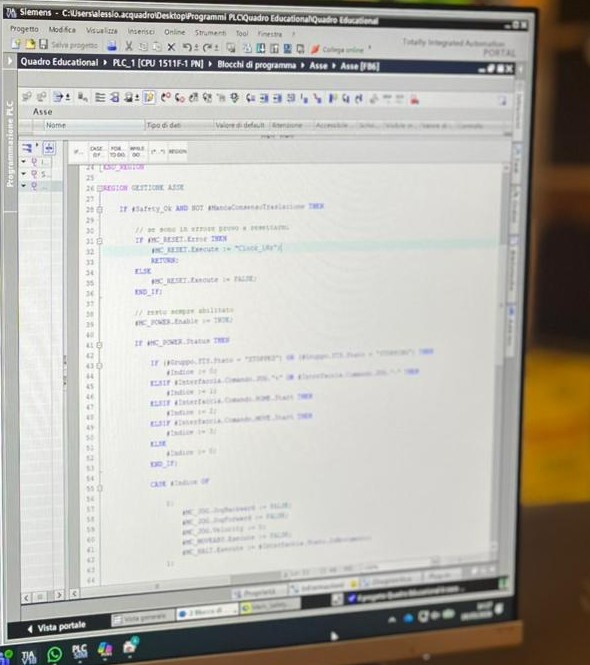 Programmazione PLC e logica di sicurezza in TIA Portal Siemens